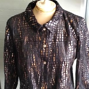 JM Collection petite fancy shirt
